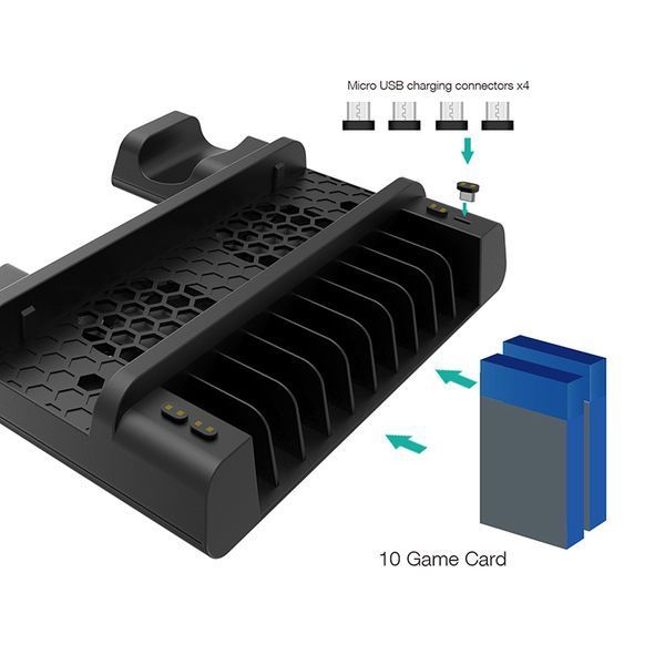 Багатофункціональна підставка для PlayStation 4, PS4 Slim/PS4 Pro від DOBE (TP4-19076) 30004 фото